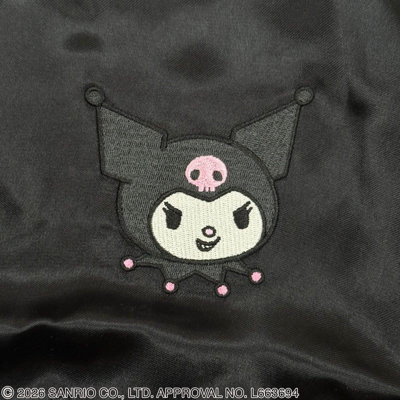 【絡繰魂・粋×KUROMI】“KUROMI SAKURA”刺繍入りリバーシブルスカジャン