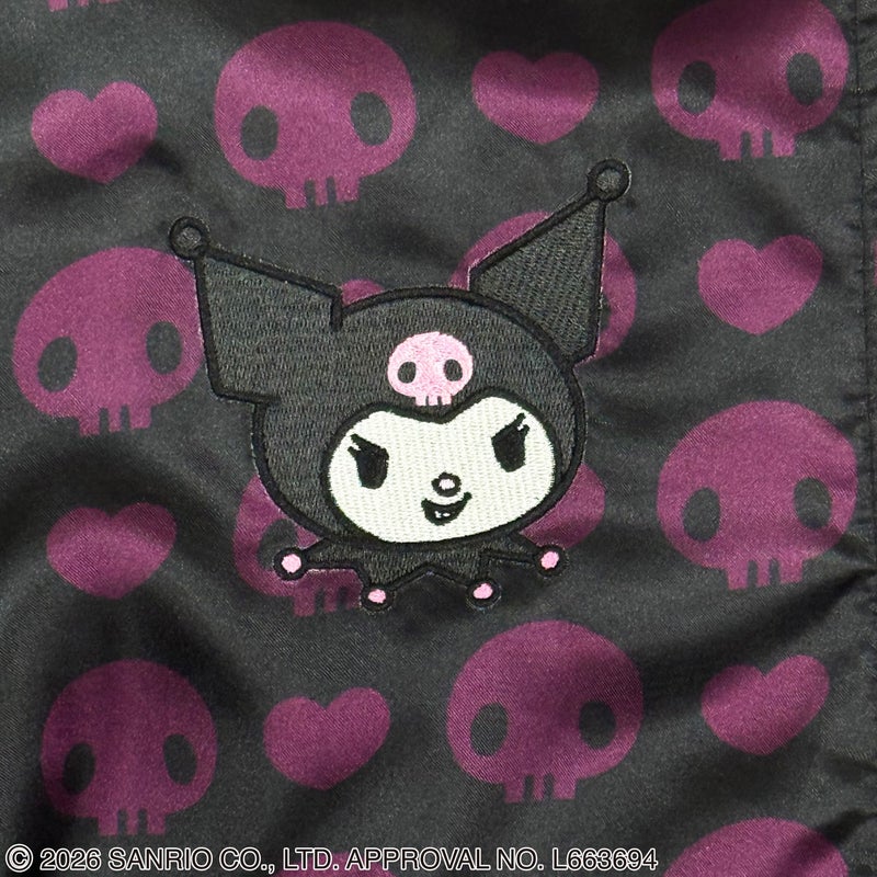 【絡繰魂・粋×KUROMI】“KUROMI SAKURA”刺繍入りリバーシブルスカジャン
