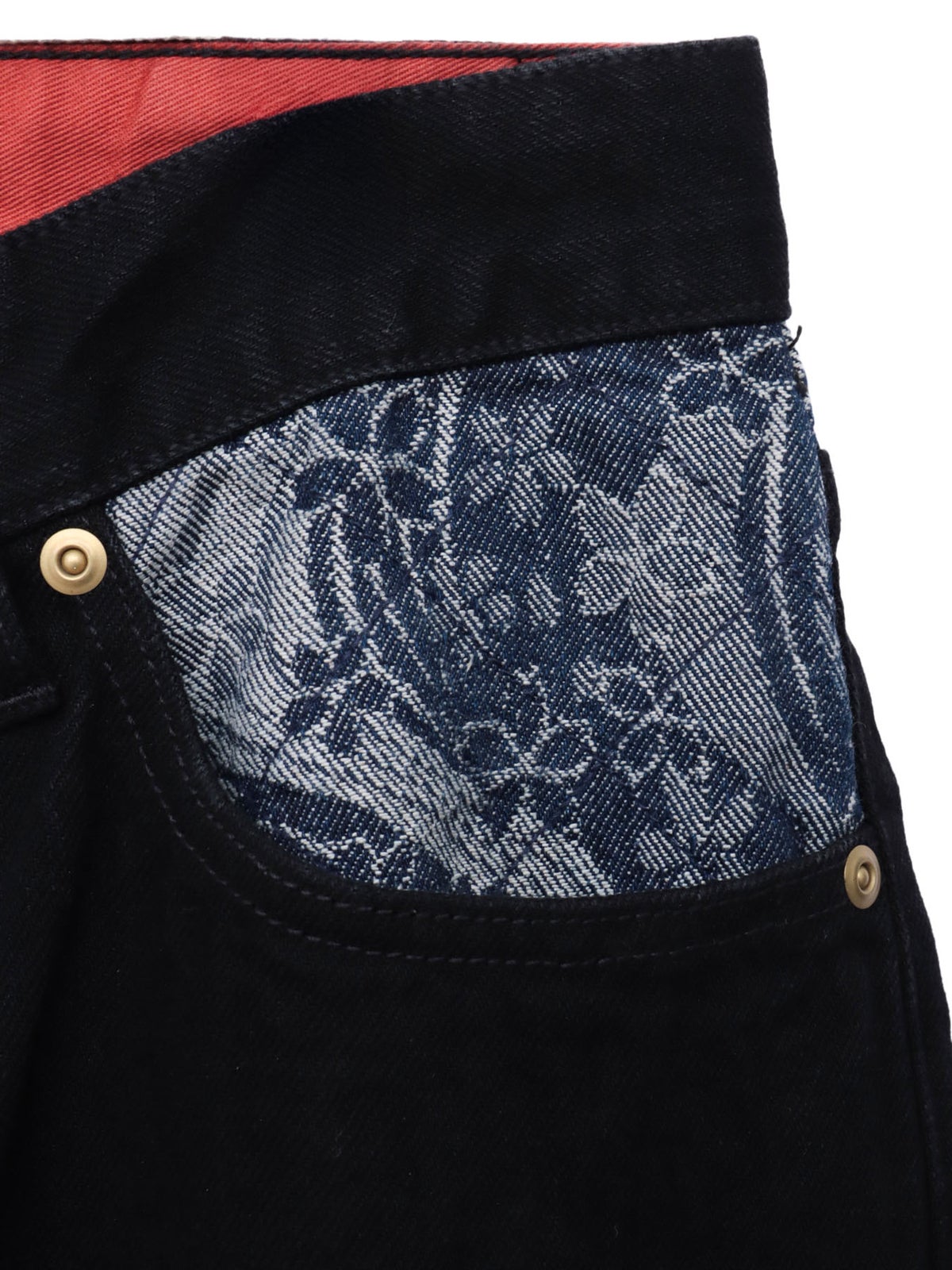 【絡繰魂・粋】 “極 巻龍”総刺繍 デニムパンツ