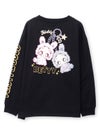  【BETTY BOOP】“KEYベティ”刺繍入りファー素材切替ロンT