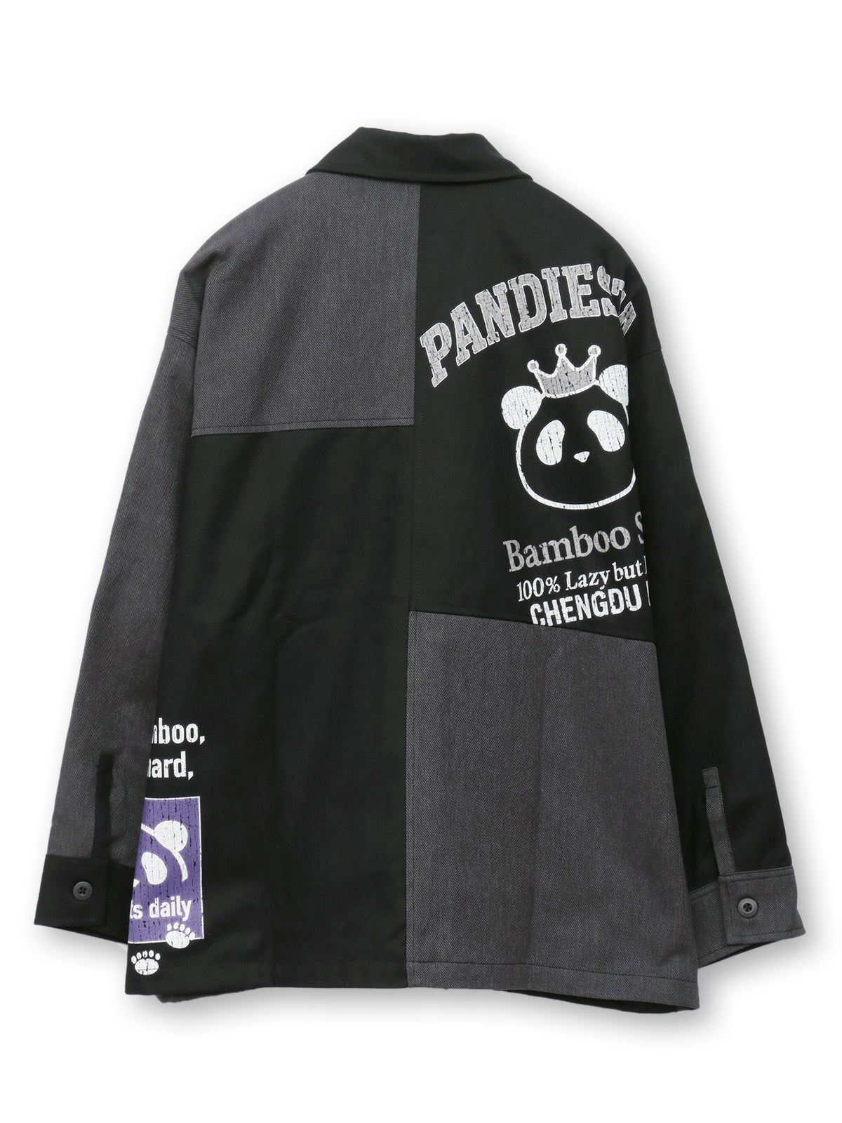 【PANDIESTA JAPAN】リメイク風切替BIGシルエットカバーオール