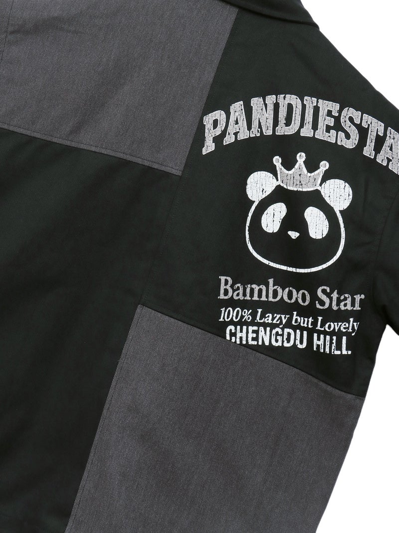 【PANDIESTA JAPAN】リメイク風切替BIGシルエットカバーオール