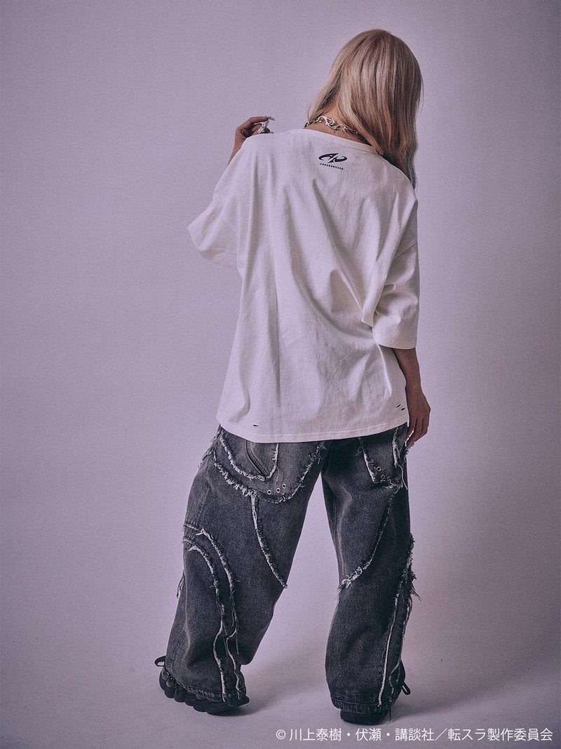 【P.N UNDERGROUND×転生したらスライムだった件】“オクタグラム”ダメージTシャツ