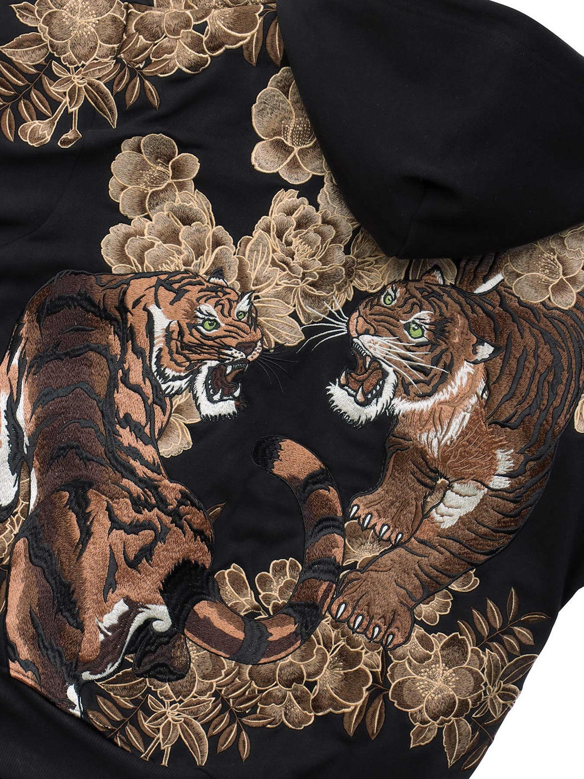【絡繰魂・頂】“猛虎ノ頂”総刺繍ZIPパーカー