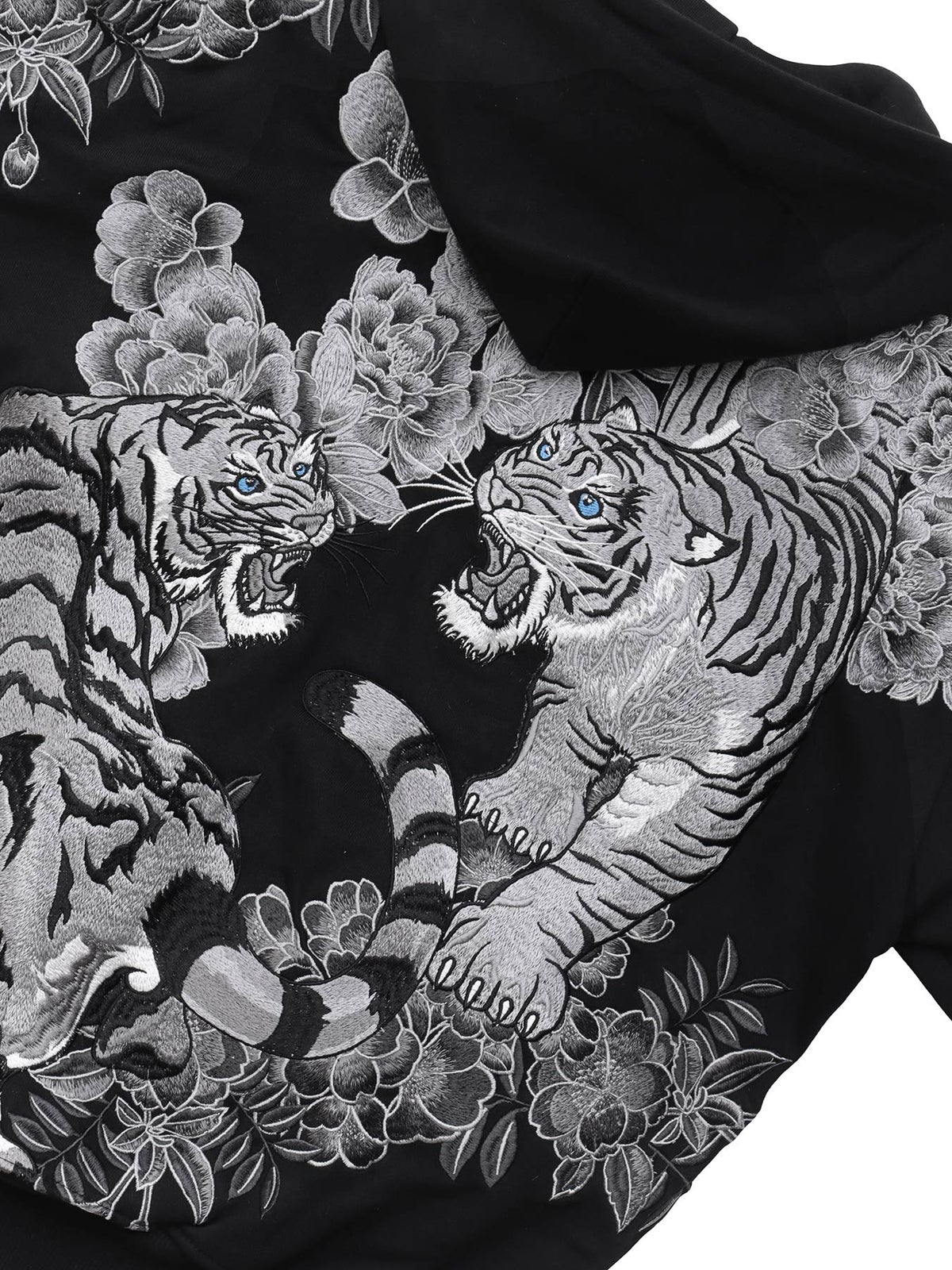 【絡繰魂・頂】“猛虎ノ頂”総刺繍ZIPパーカー