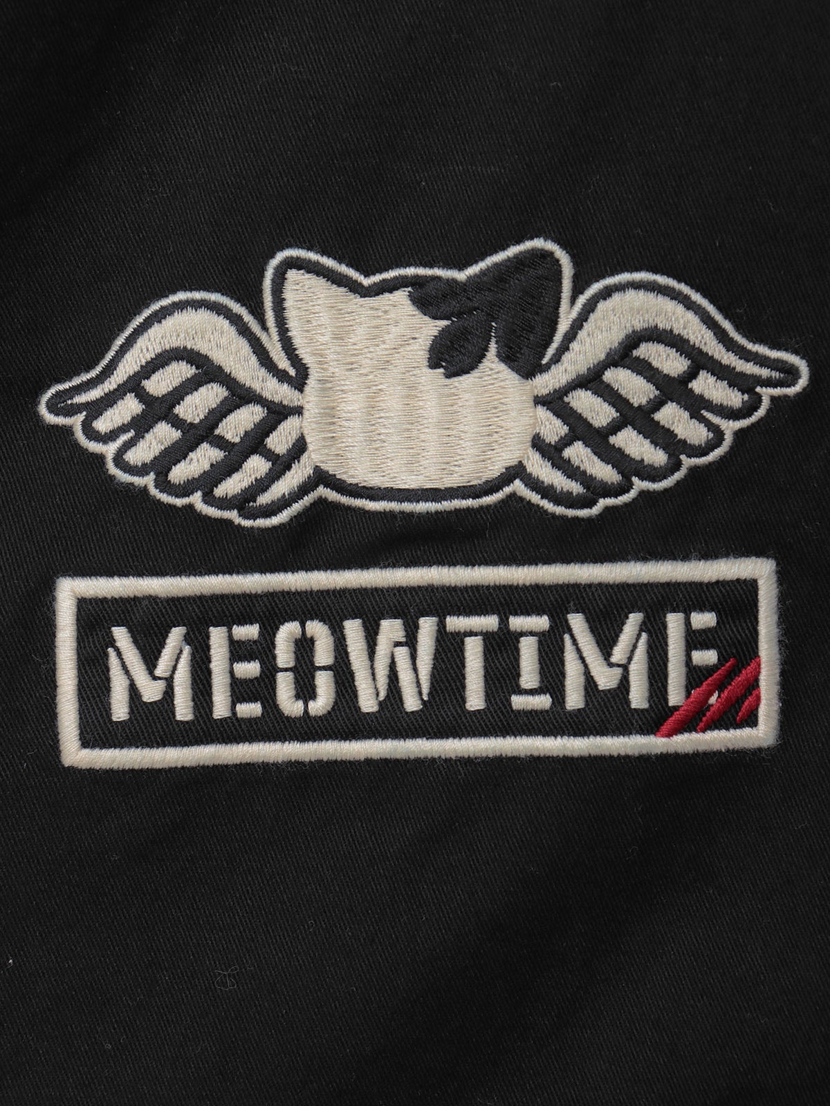 【SUMINEKO】“スミネコ”刺繍入りBIGシルエットMA-1