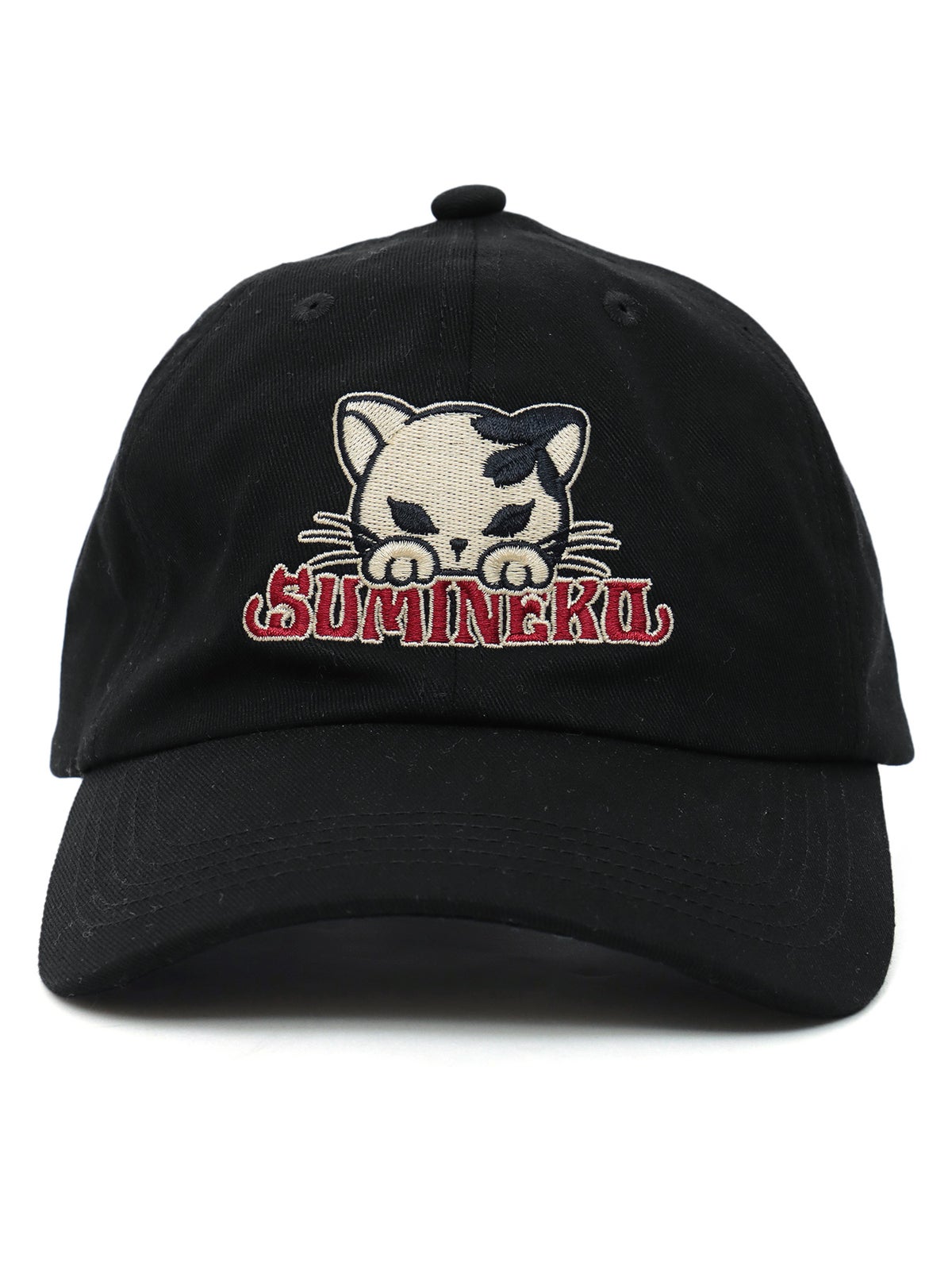 【SUMINEKO】“のぞき墨猫”刺繍入りCAP