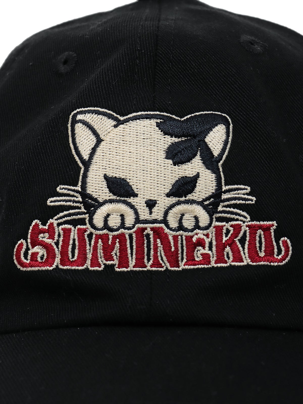 【SUMINEKO】“のぞき墨猫”刺繍入りCAP