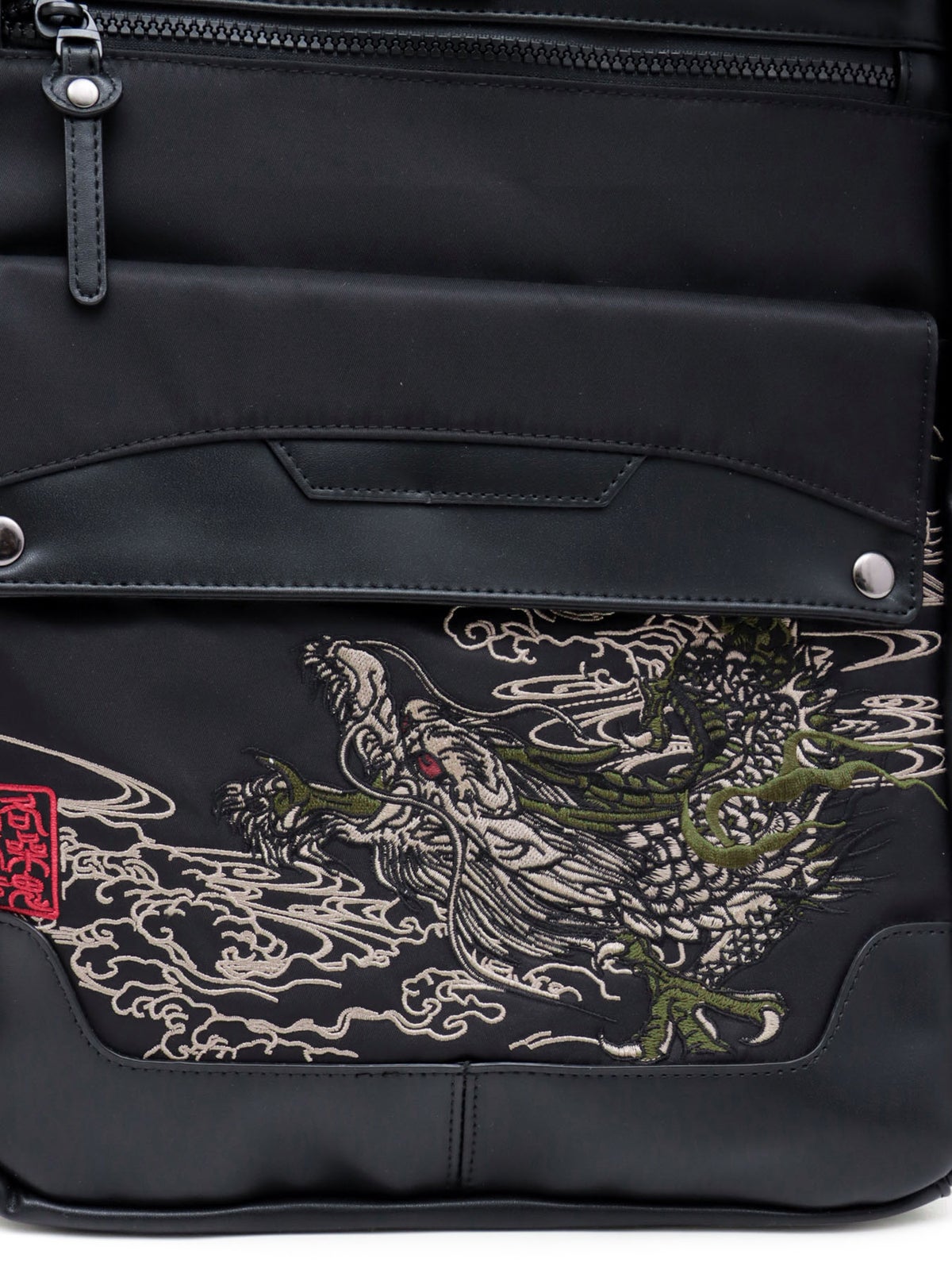 【絡繰魂】“波／龍”刺繍入りリュック