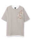 【雅結】桜流水 刺繍入りTシャツ