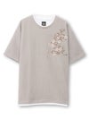 【雅結】桜流水 刺繍入りTシャツ