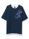 【雅結】桜流水 刺繍入りTシャツ