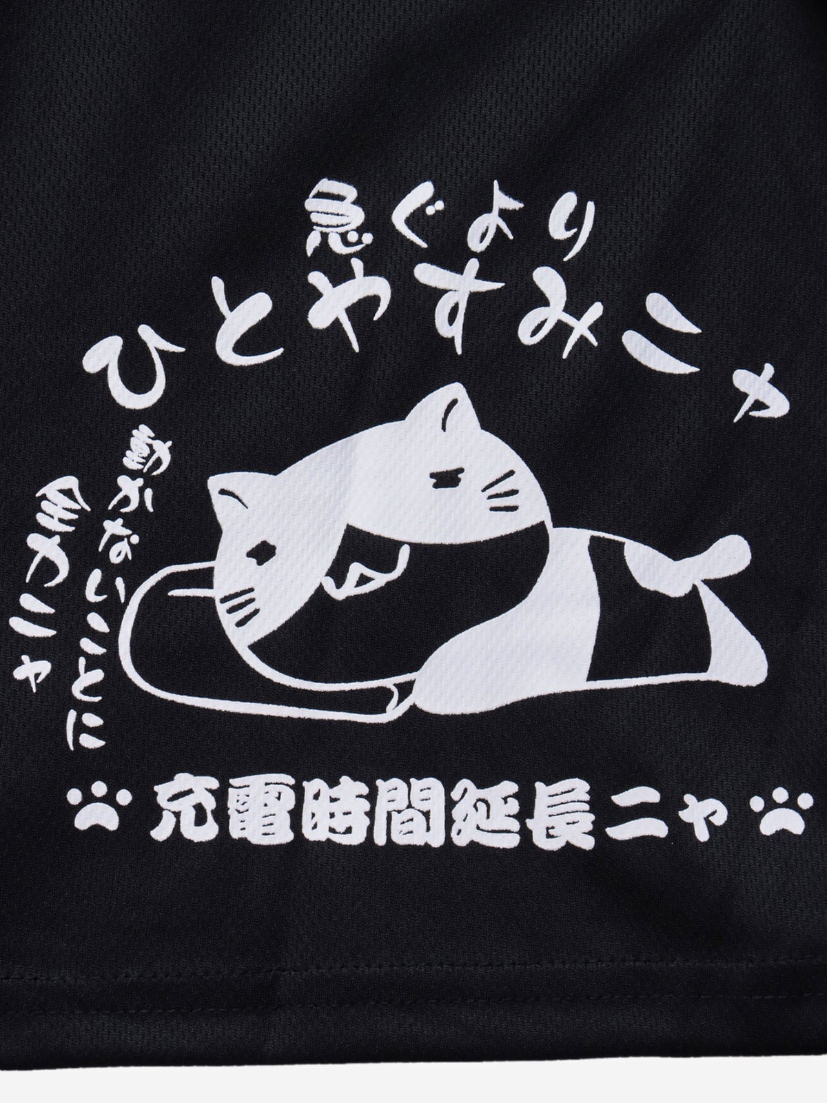 【NECOBUCHI-SAN】“充電中ニャ”猫渕さんプリントTシャツ