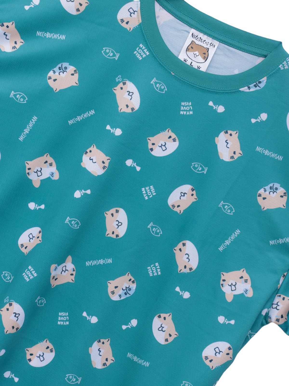 【NECOBUCHI-SAN】猫渕さん総柄Tシャツ