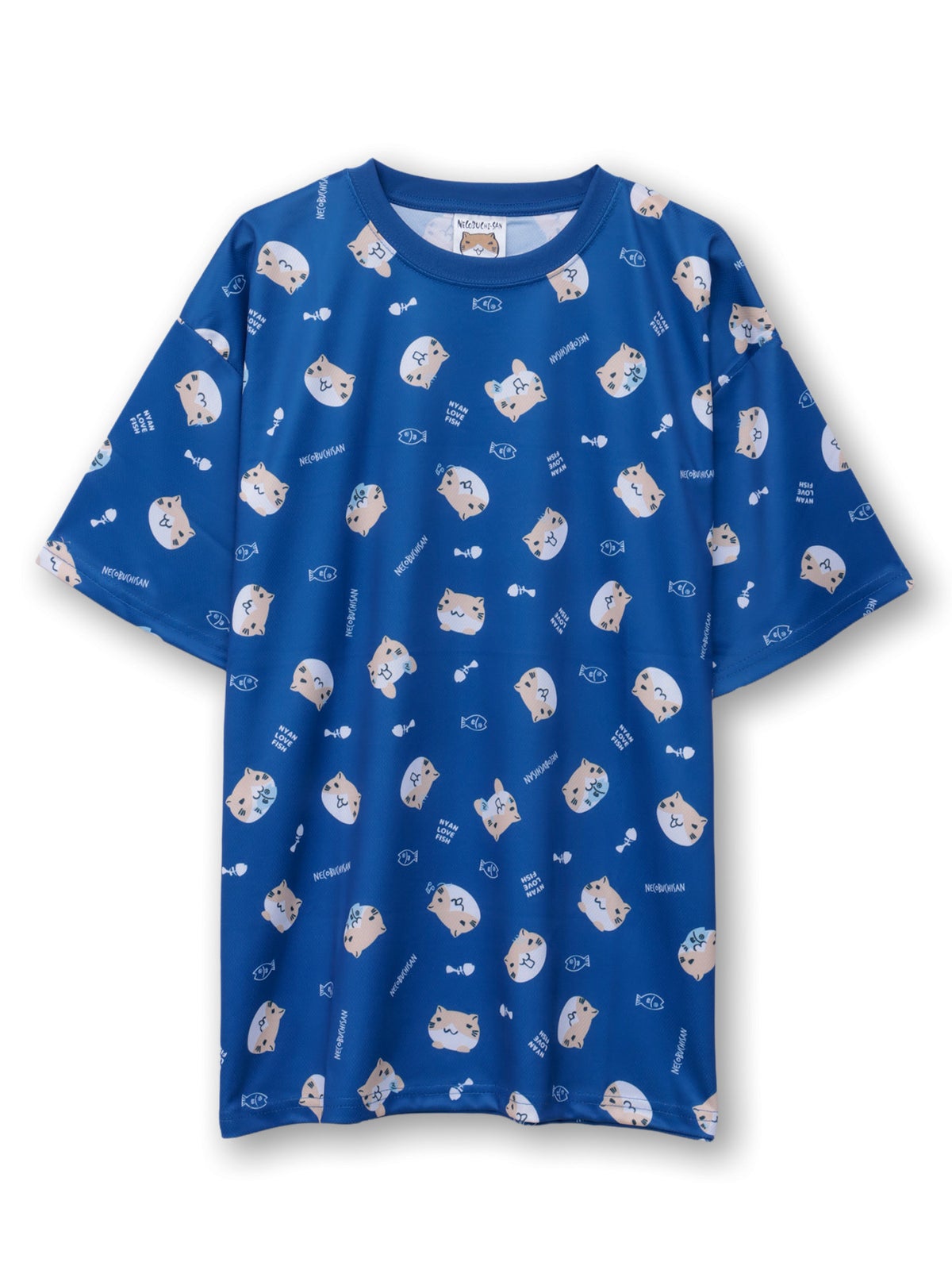 【NECOBUCHI-SAN】猫渕さん総柄Tシャツ