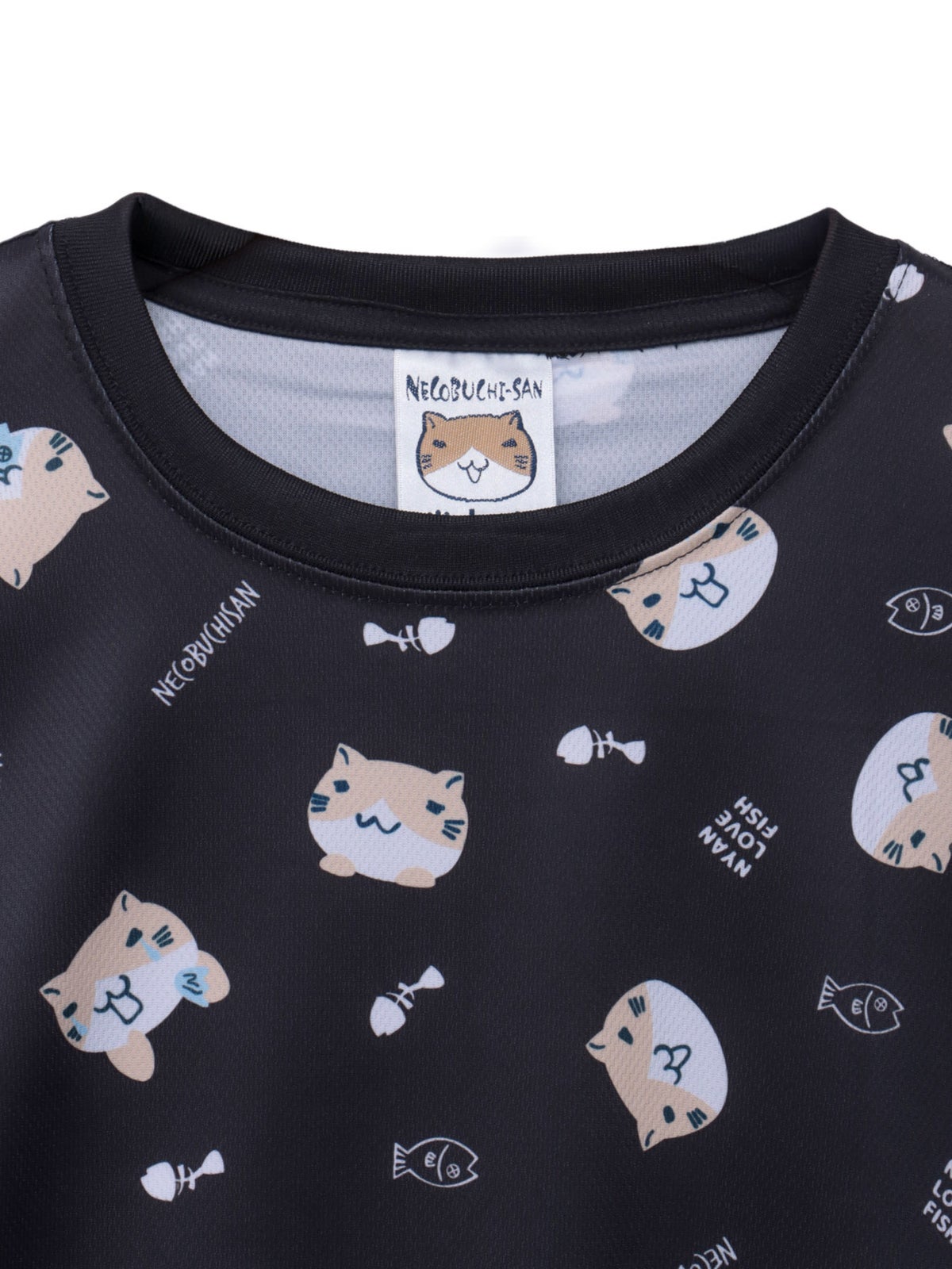 【NECOBUCHI-SAN】猫渕さん総柄Tシャツ