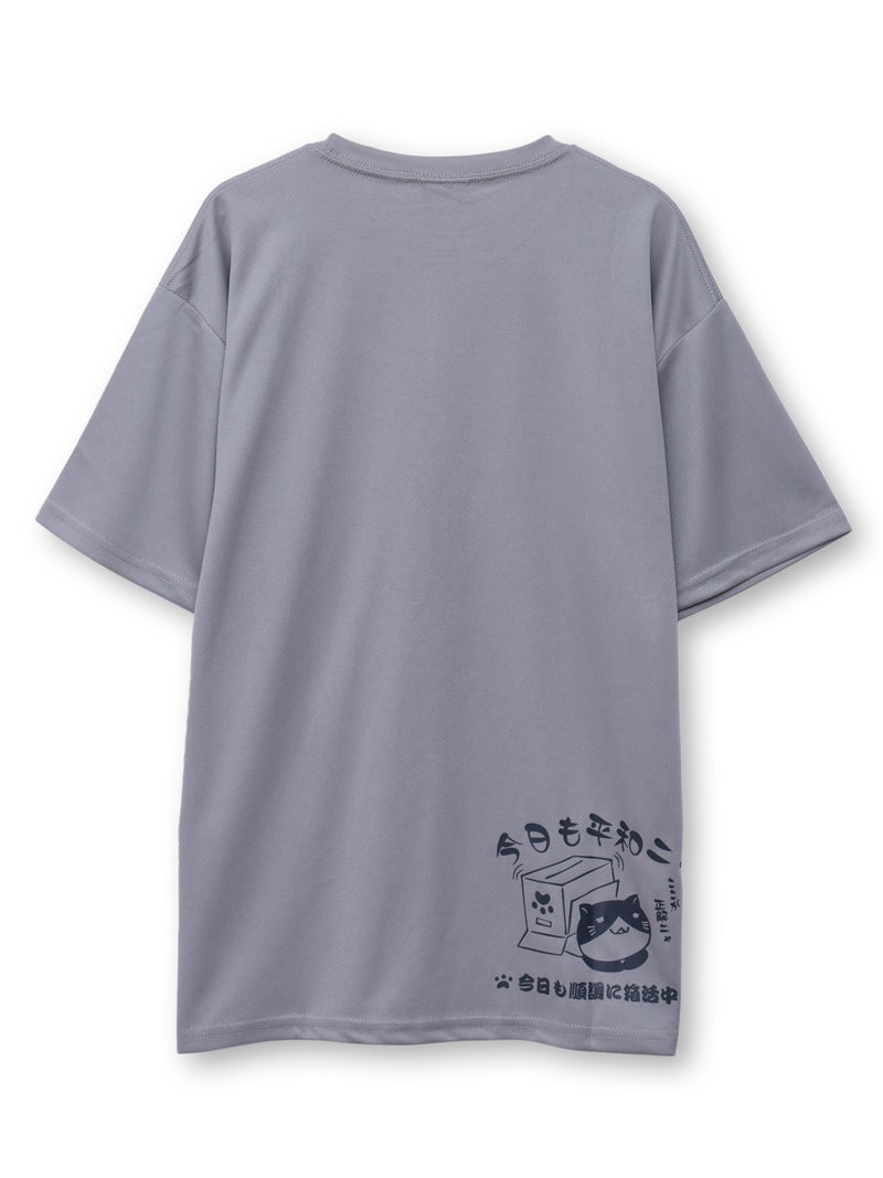 【NECOBUCHI-SAN】“猫渕さんの日常”DRYメッシュ素材Tシャツ