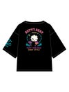 “DEVICAT”刺繍入りファー素材切替TEE