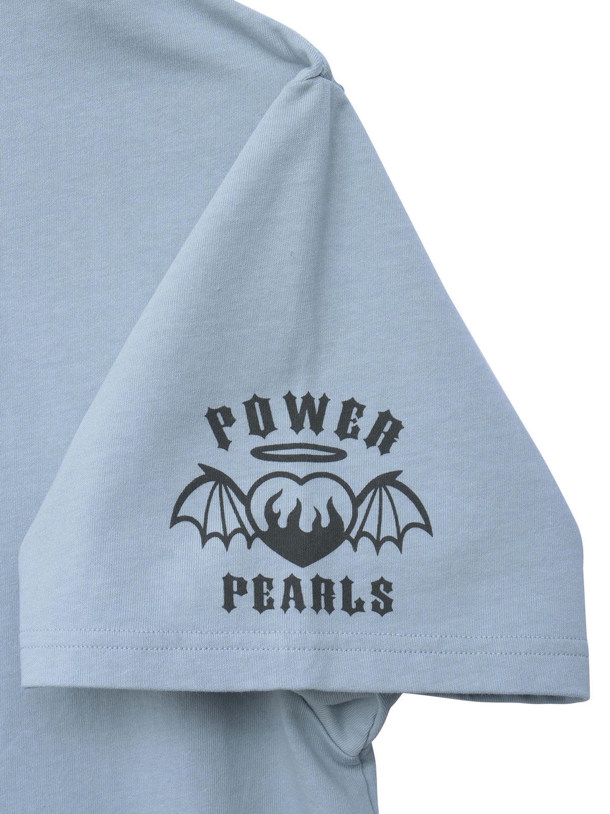 “DEVICAT”刺繍入りファー素材切替TEE