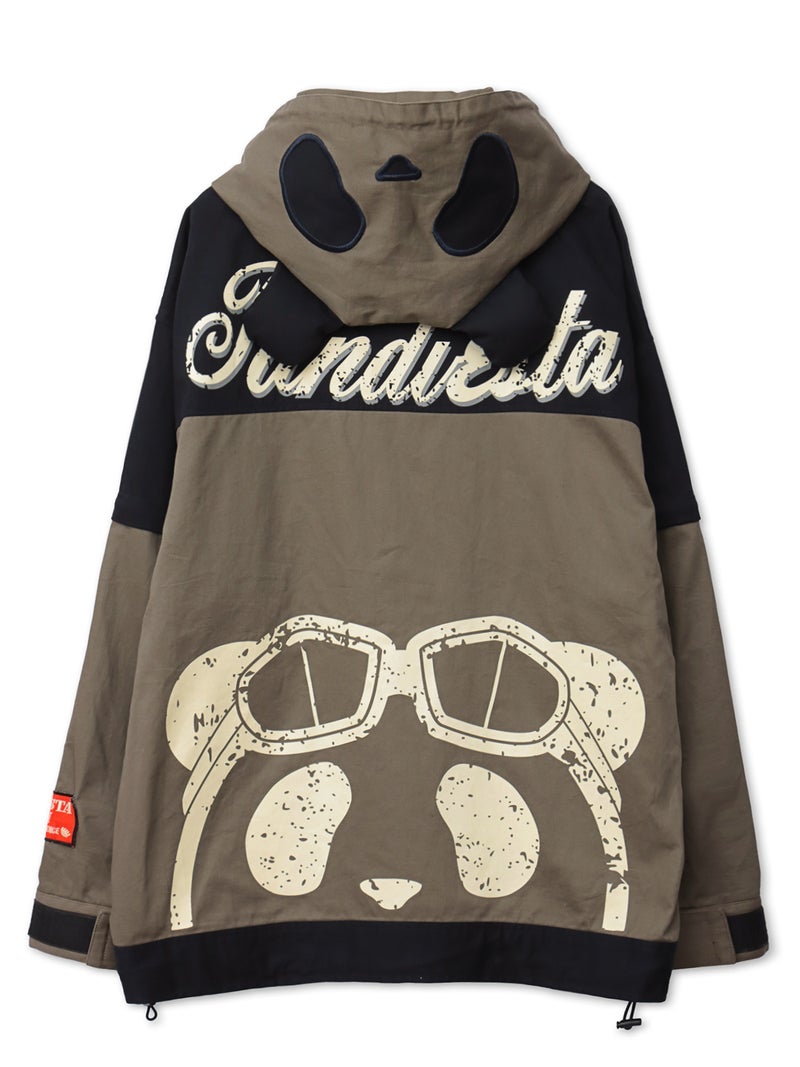 【PANDIESTA JAPAN】“ゴーグルパンダ”ミリタリーフードジャケット〔別注〕