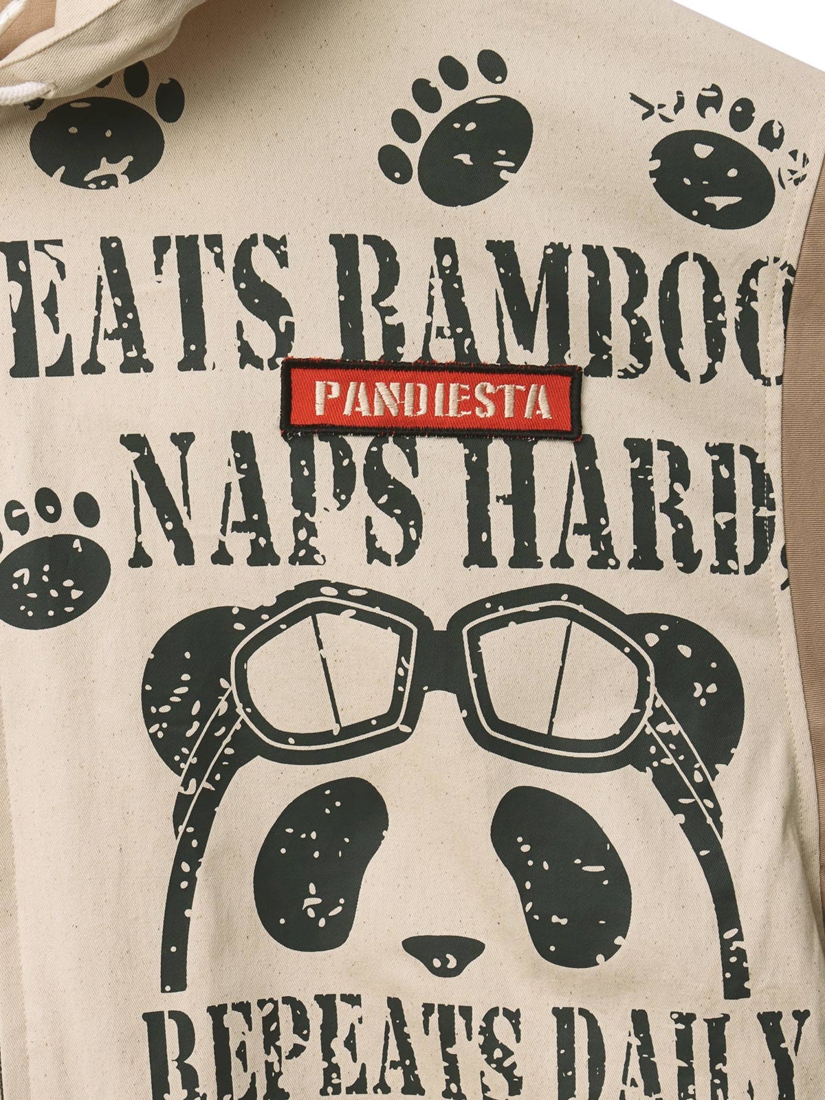 【PANDIESTA JAPAN】“ゴーグルパンダ”ミリタリーフードジャケット〔別注〕