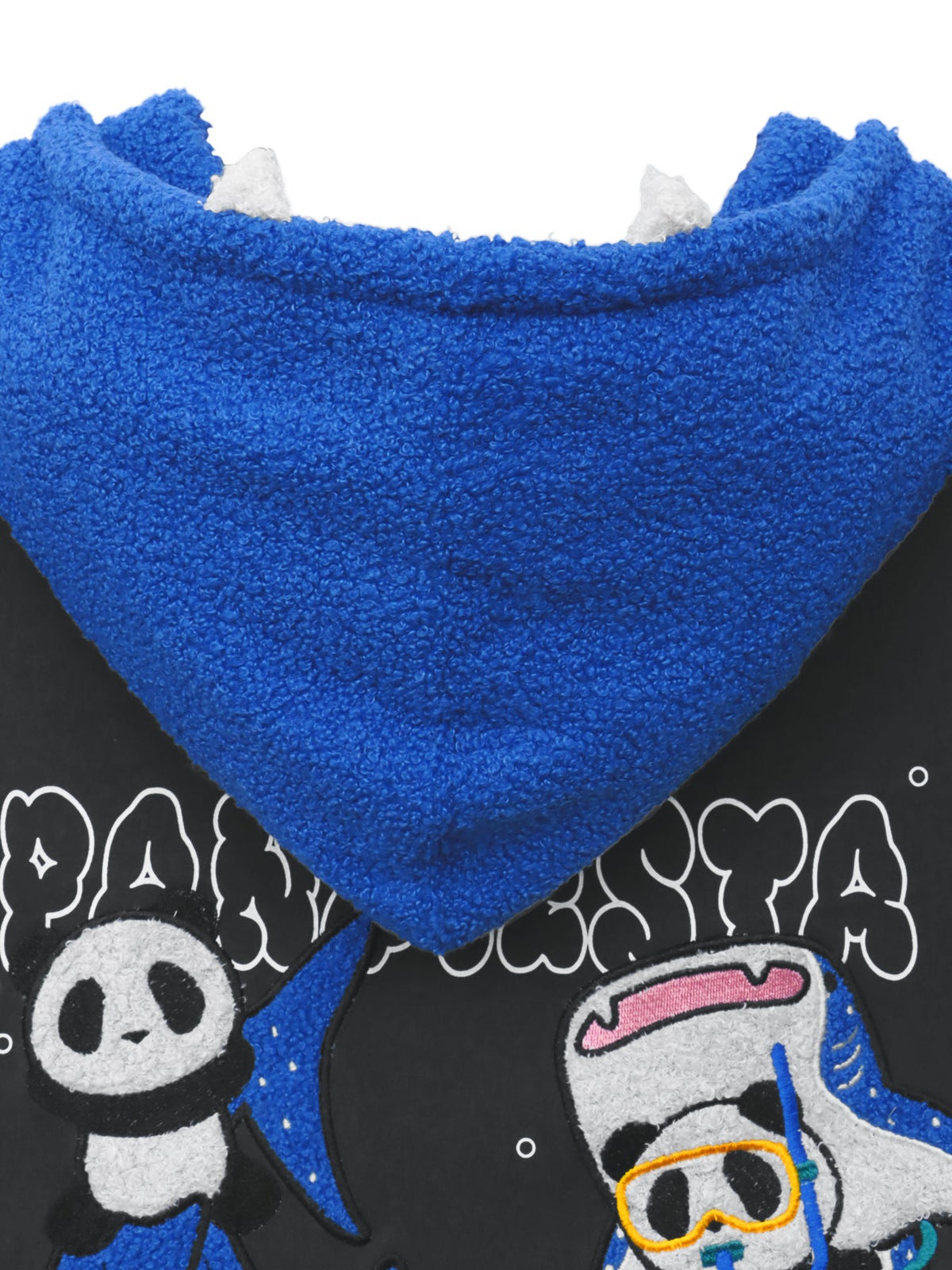 【PANDIESTA JAPAN】“ジンベエパンダ”刺繍入りなりきり半袖ZIPパーカー