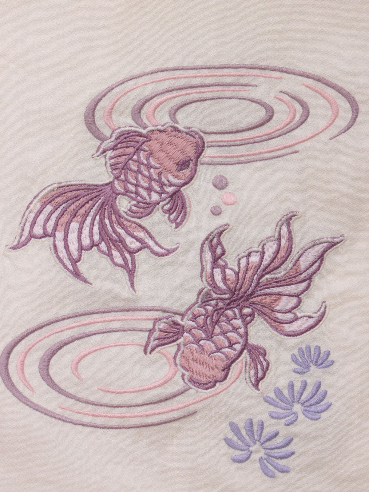 【SUMINEKO】“金魚と墨猫”刺繍入りBIGシルエットシャツ