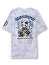  【SUMINEKO】“瓢箪と鬼猫”刺繍入りTシャツ