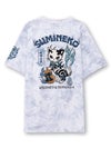  【SUMINEKO】“瓢箪と鬼猫”刺繍入りTシャツ