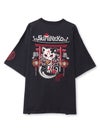 【SUMINEKO】“お猫様”刺繍入りBIGシルエットTシャツ