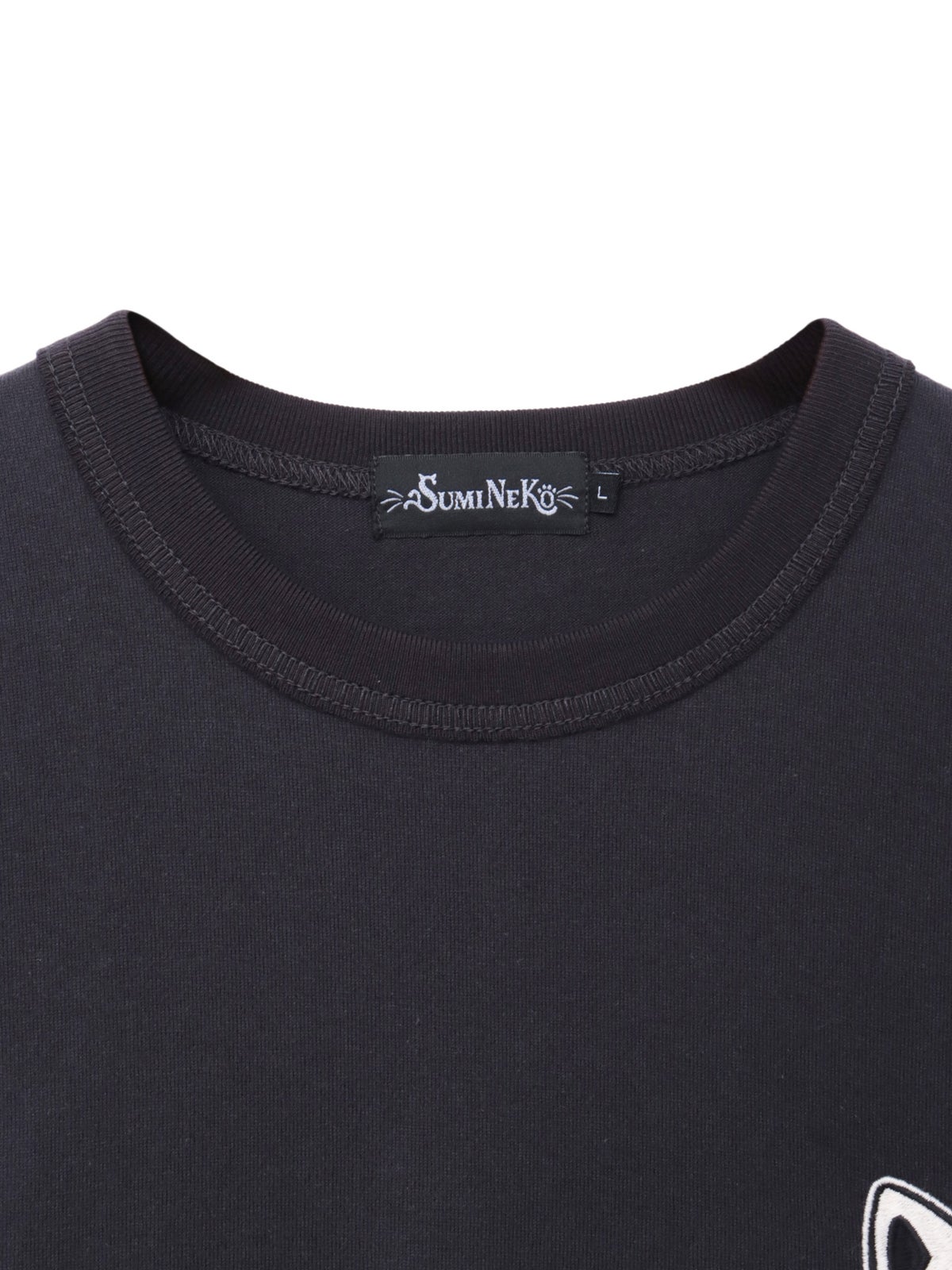 【SUMINEKO】“お猫様”刺繍入りBIGシルエットTシャツ