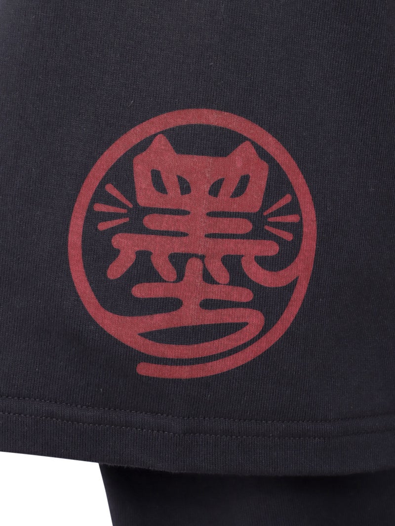 【SUMINEKO】“お猫様”刺繍入りBIGシルエットTシャツ