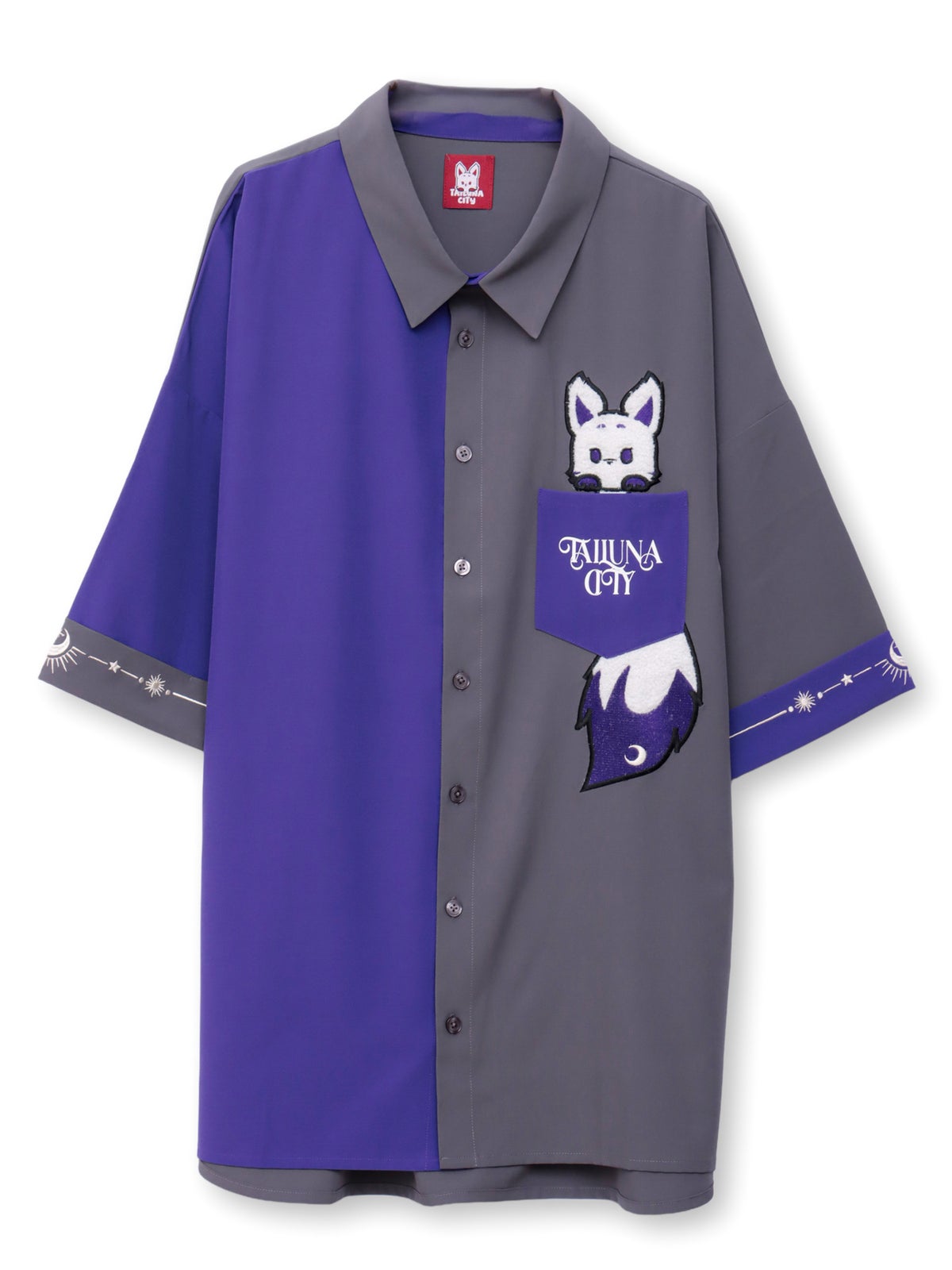 【TAILUNA CITY】ALUNA 配色切替ポケット付き半袖シャツ