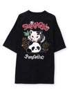 【SUMINEKO×PANDIESTA JAPAN】“スミネコとパンダ”ファー素材刺繍入りTシャツ