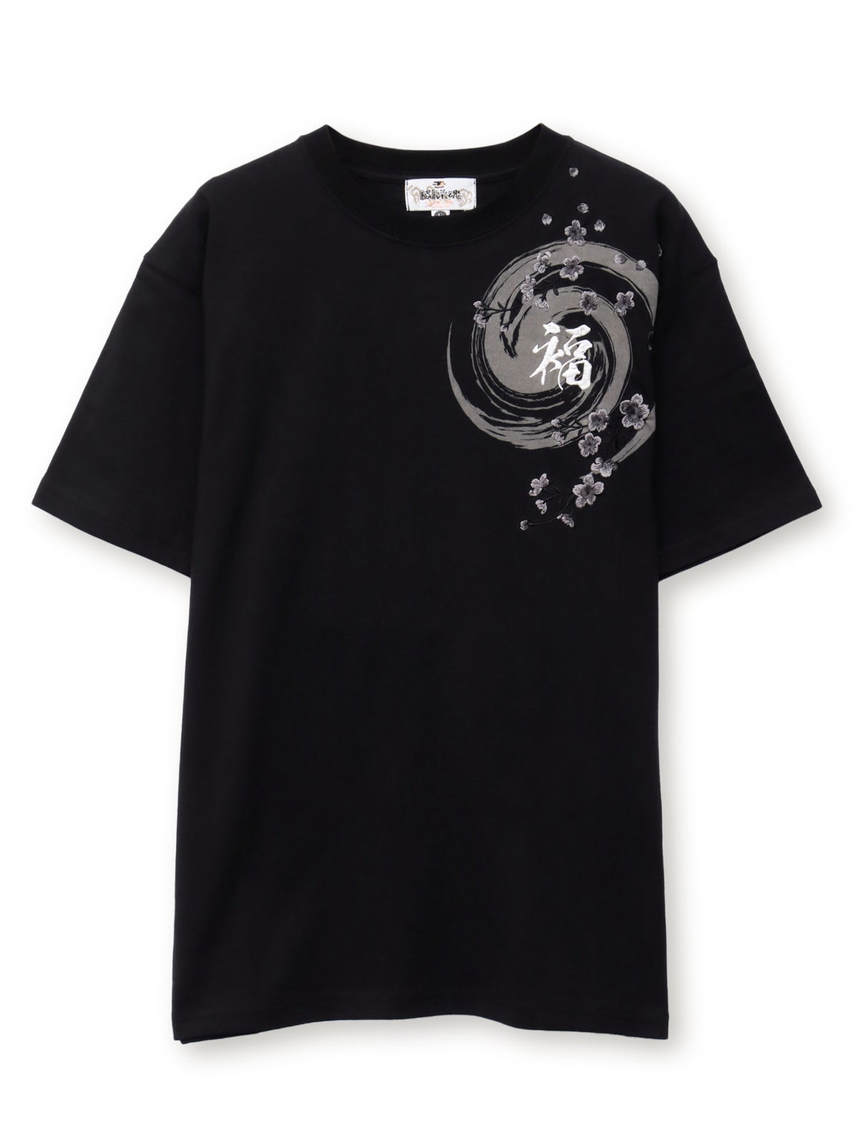 【絡繰魂】“幸運達磨”刺繍入り半袖Tシャツ