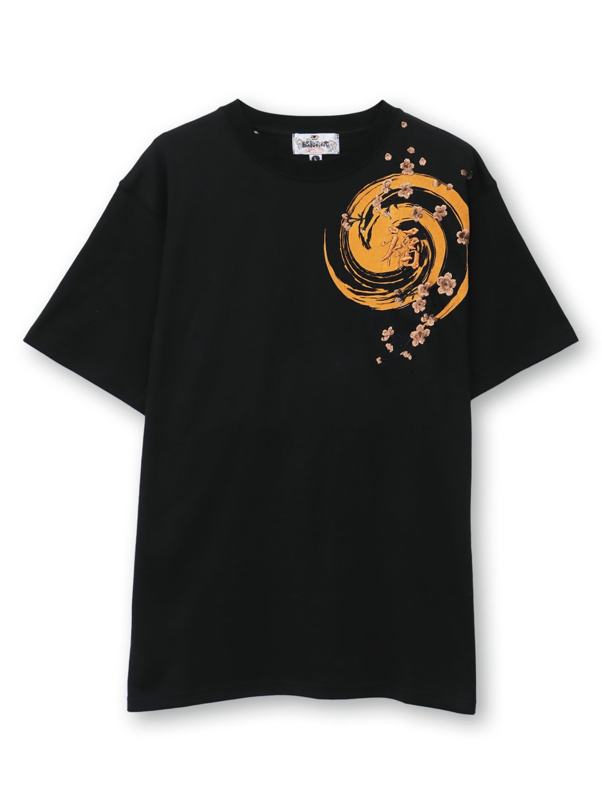 【絡繰魂】“幸運達磨”刺繍入り半袖Tシャツ