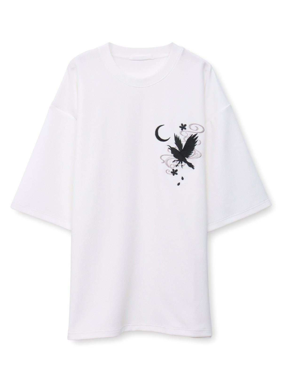 【雅結】八咫烏 刺繍入りTシャツ
