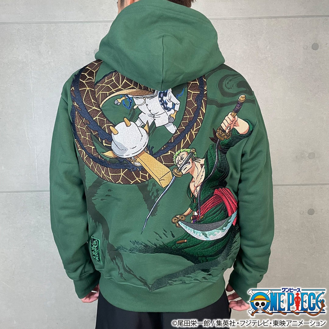 【絡繰魂・粋×ONE PIECE】ゾロvsカク 決戦ZIP UPパーカー