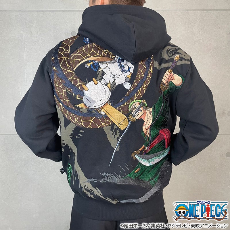 【絡繰魂・粋×ONE PIECE】ゾロvsカク 決戦ZIP UPパーカー