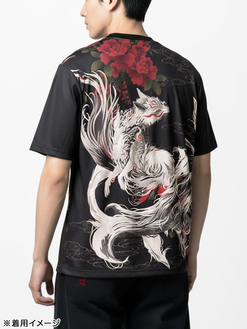 【絡繰魂】“九尾／八咫烏”DRY素材Tシャツ〔別注〕