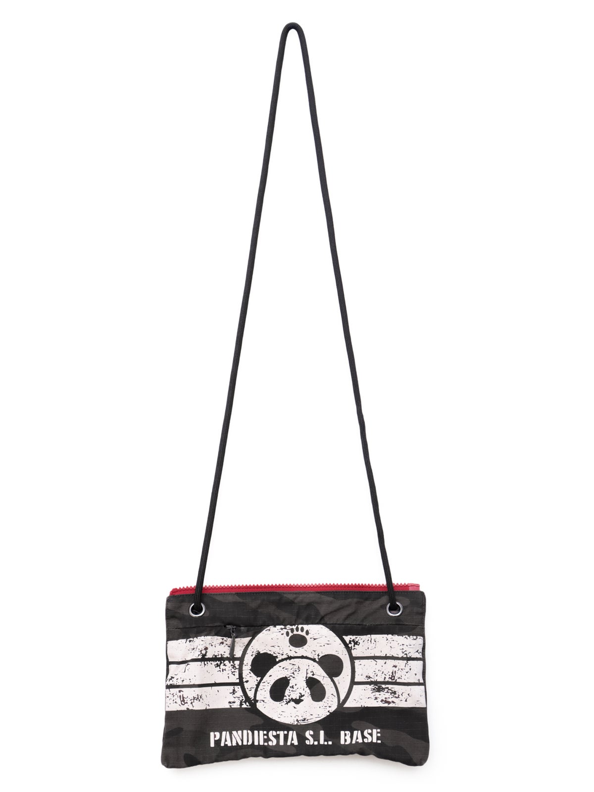 【PANDIESTA JAPAN】サコッシュ風ポケット付き カモ柄Tシャツ