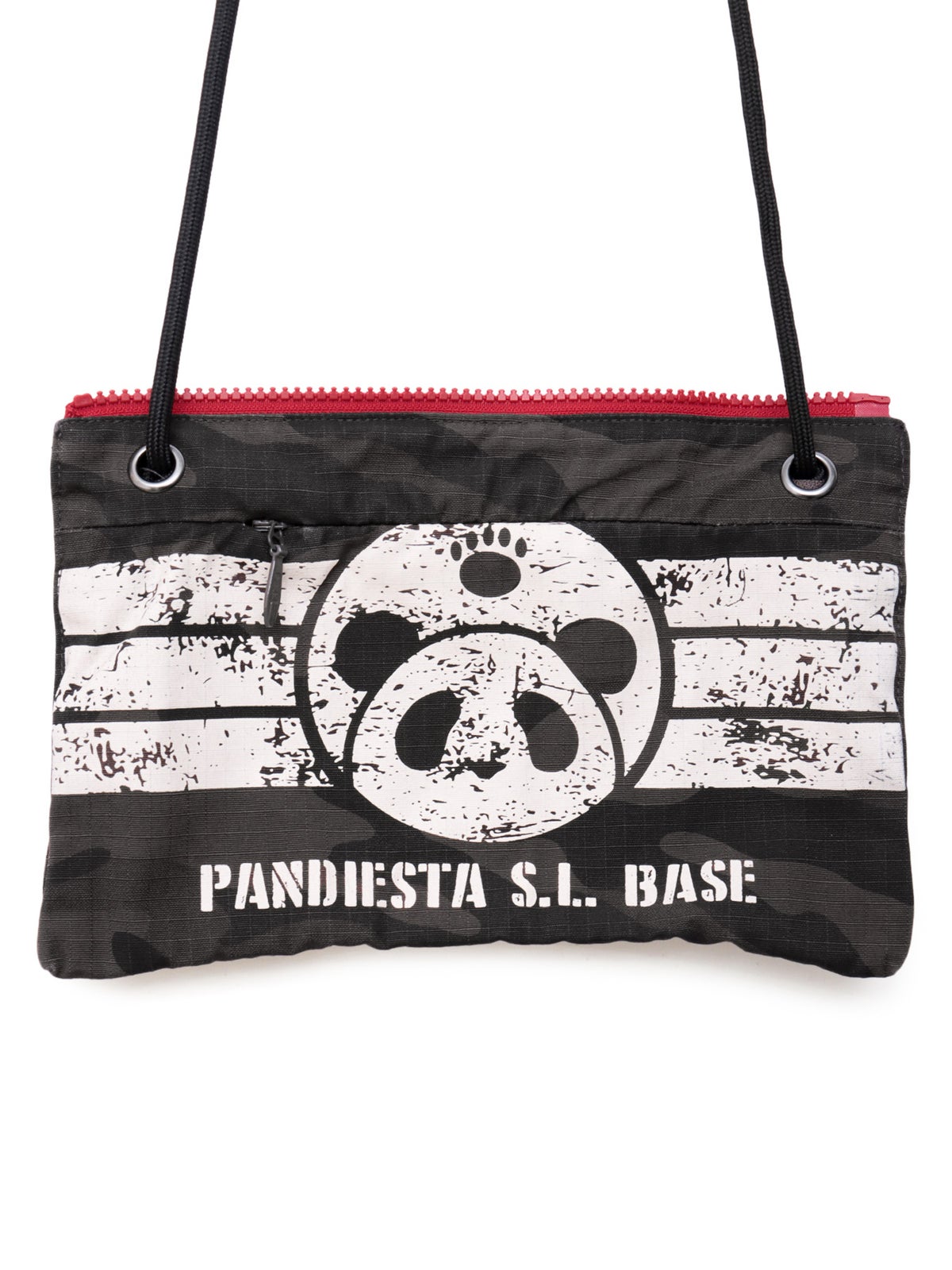 【PANDIESTA JAPAN】サコッシュ風ポケット付き カモ柄Tシャツ