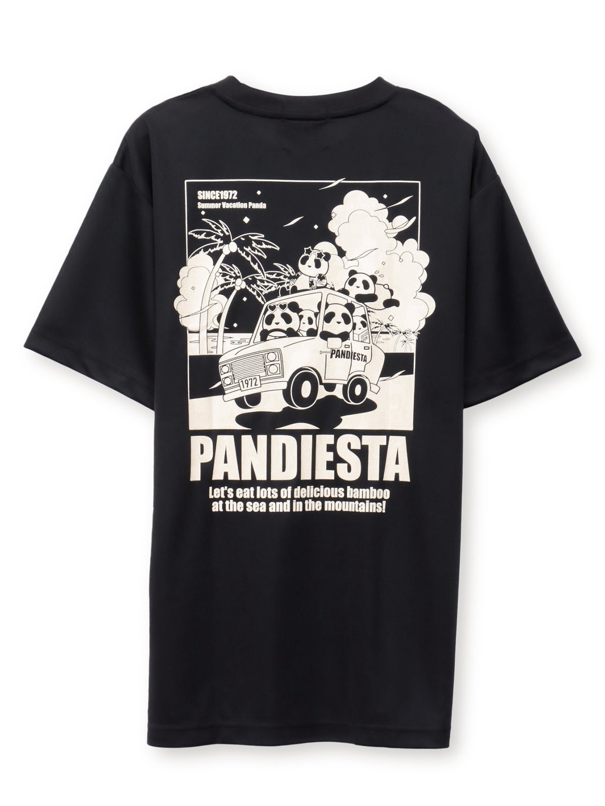【PANDIESTA JAPAN】“サマーバケーションパンダ”DRYメッシュ素材Tシャツ