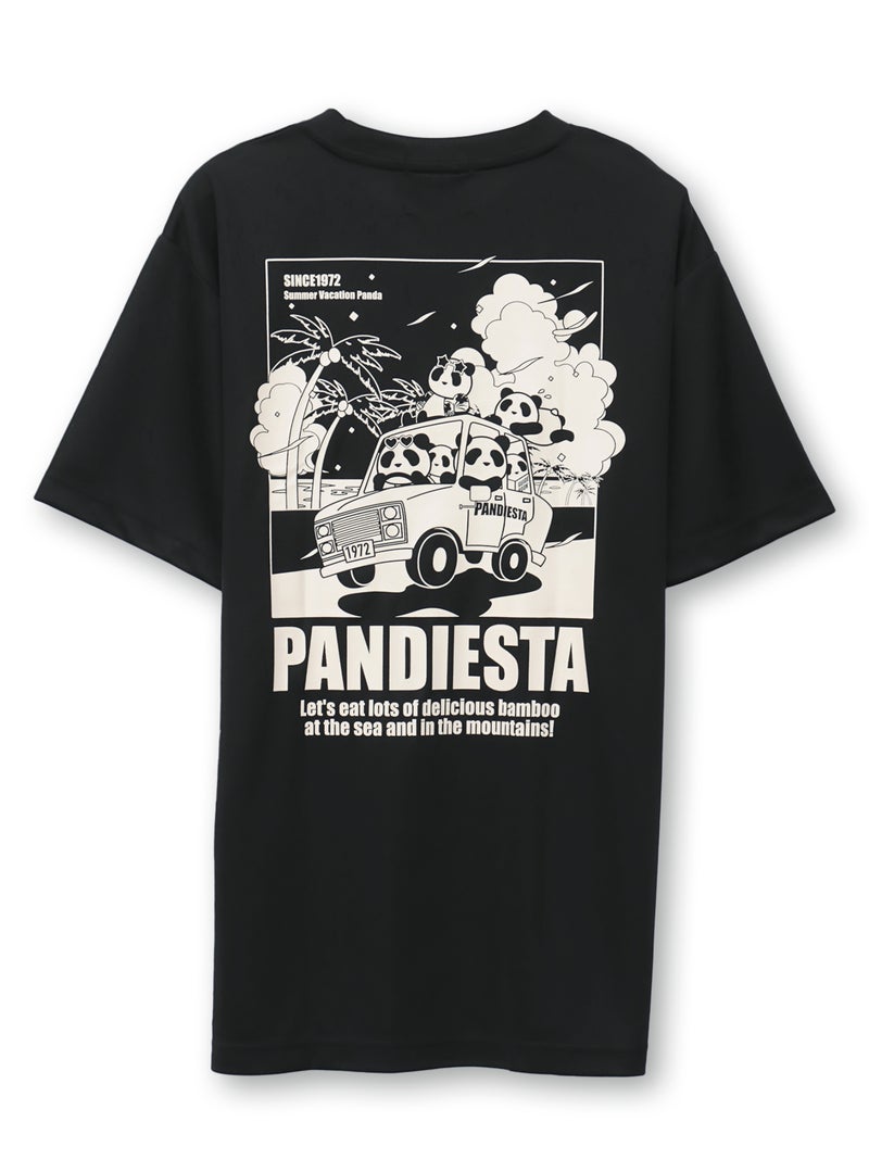 【PANDIESTA JAPAN】“サマーバケーションパンダ”DRYメッシュ素材Tシャツ