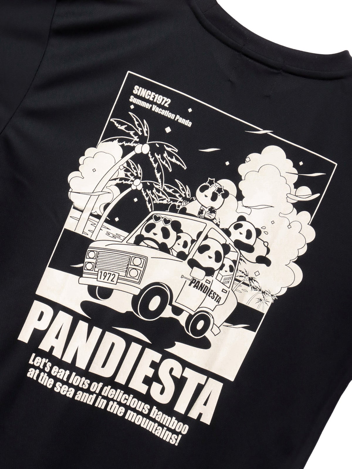 【PANDIESTA JAPAN】“サマーバケーションパンダ”DRYメッシュ素材Tシャツ