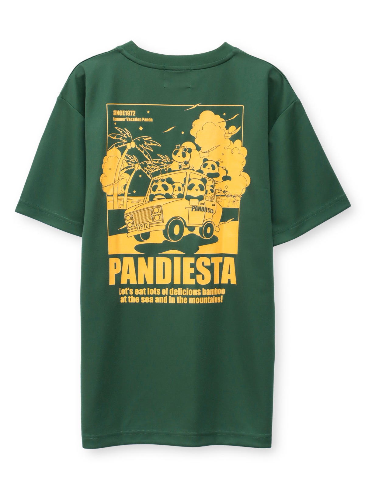 【PANDIESTA JAPAN】“サマーバケーションパンダ”DRYメッシュ素材Tシャツ