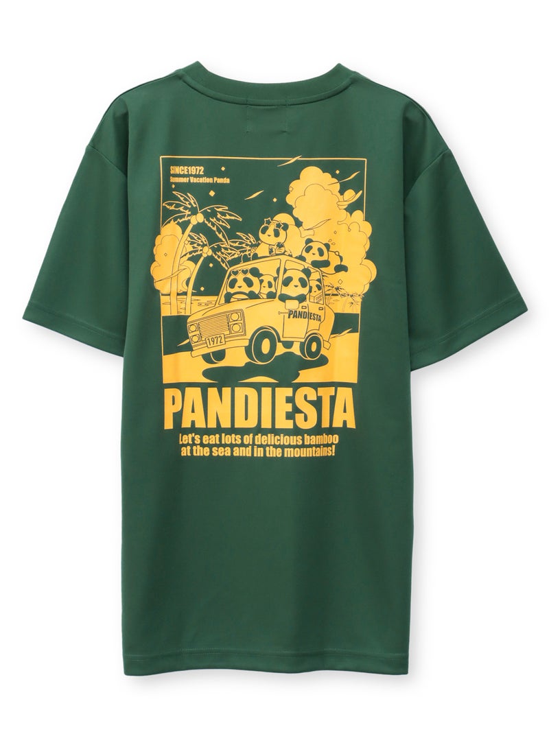 【PANDIESTA JAPAN】“サマーバケーションパンダ”DRYメッシュ素材Tシャツ