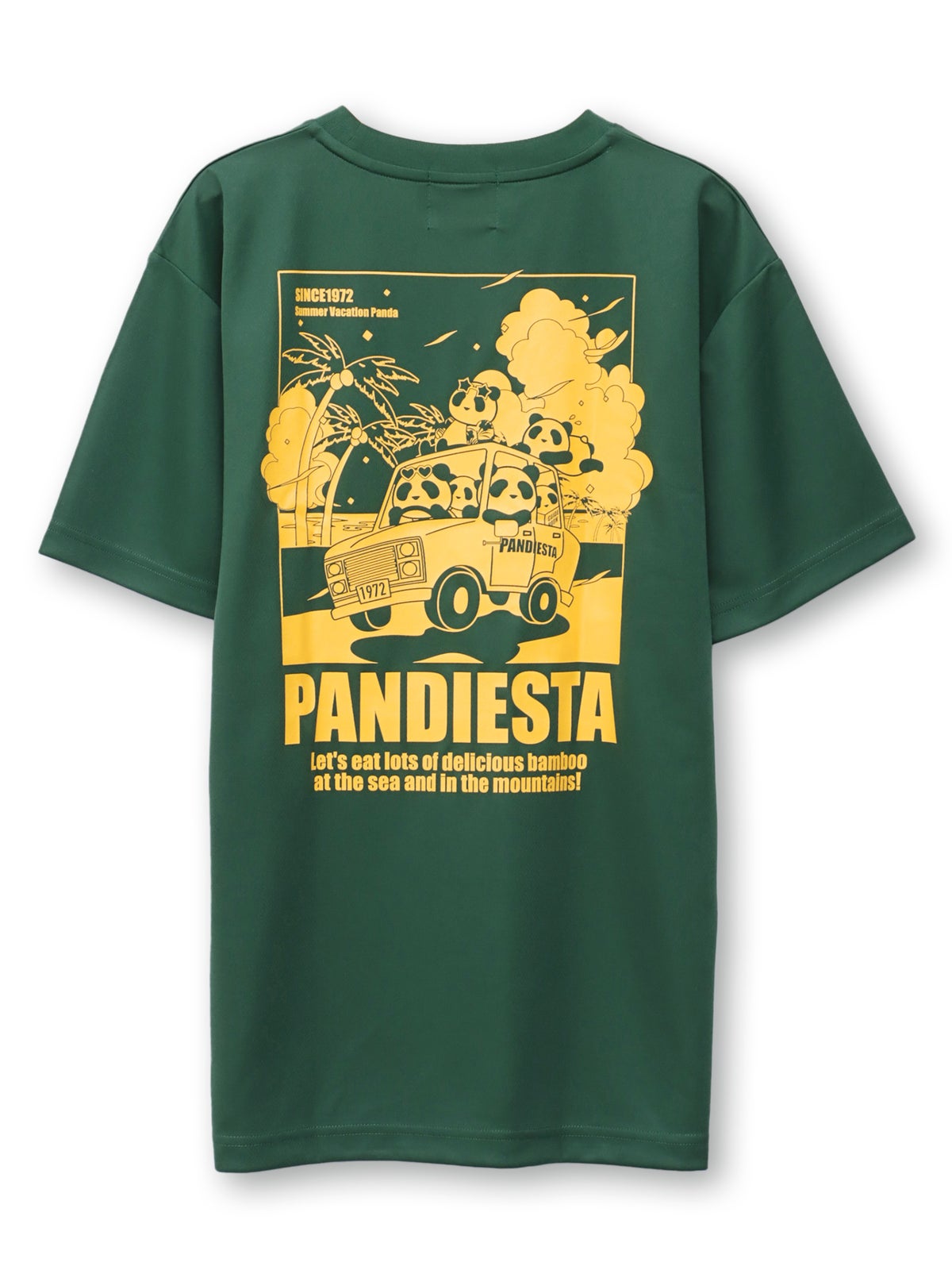 【PANDIESTA JAPAN】“サマーバケーションパンダ”DRYメッシュ素材Tシャツ