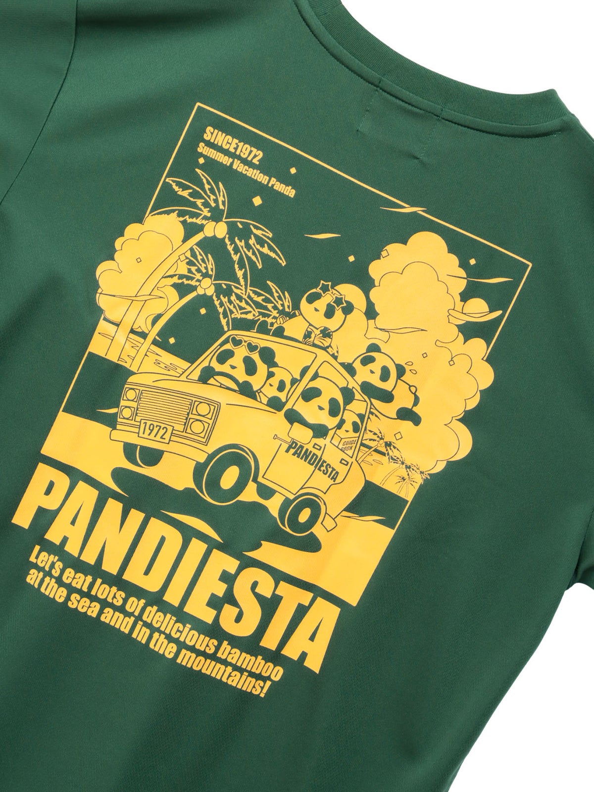 【PANDIESTA JAPAN】“サマーバケーションパンダ”DRYメッシュ素材Tシャツ