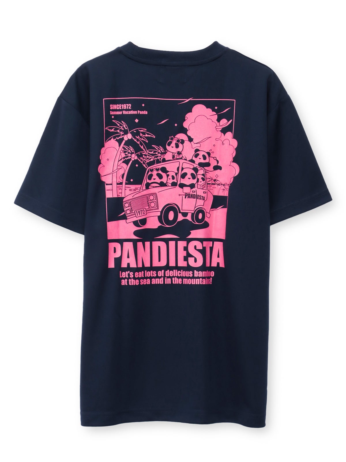 【PANDIESTA JAPAN】“サマーバケーションパンダ”DRYメッシュ素材Tシャツ